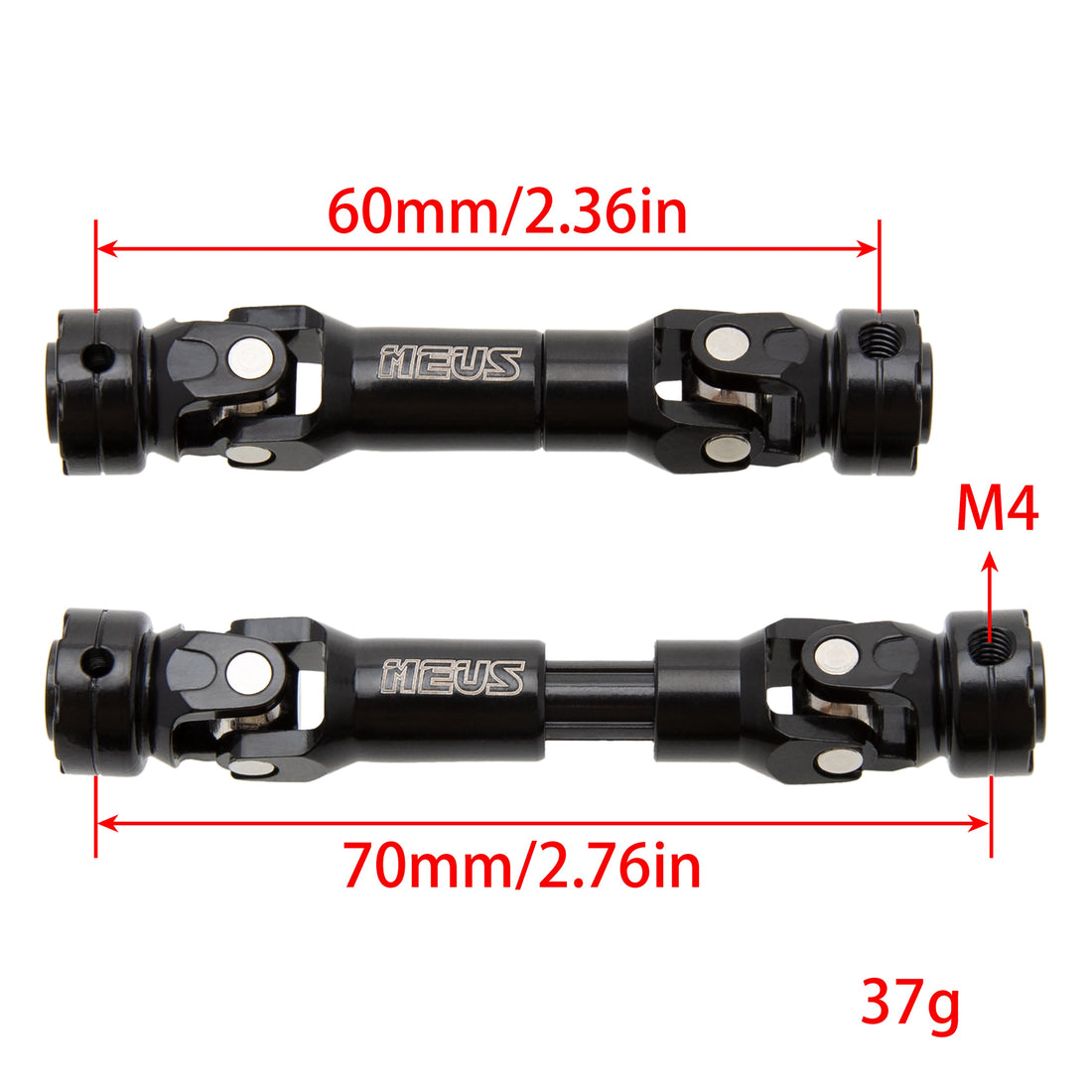 60MM Steel Driveshafts for 1/10 RC Crawler